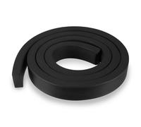 LEPEVNEY Bande de joint en caoutchouc rectangulaire solide pour joint d'étanchéité météorologique, 20 mm de large x 10 mm d'épaisseur, 1 mètre de longueur, bande d'étanchéité noire 20 mm x 10 mm x 1 m