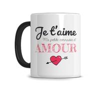 L'épicerie Chérie LES MECHANTS MUGS d'amour - cadeau saint valentin - Cadeau connasse - st valentin - Je t'aime - Céramique 330ml (Ma connasse d'amour)