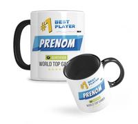 L'épicerie Chérie Mug Gamer Personnalisé avec prénom ou pseudo, Cadeau gamer geek, mug jeux video, tasse adolescent - Céramique 330ml