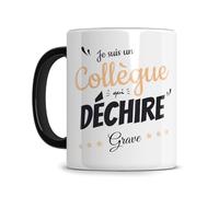 L'épicerie Chérie Mug Je suis un collègue qui déchire - Cadeau collegue de travail - départ retraite homme stagiaire chef - Céramique 330ml
