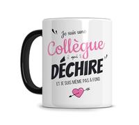 L'épicerie Chérie Mug Une collègue qui déchire - Cadeau départ femme collegue de travail - cheffe retraite stagiaire - Céramique 330ml