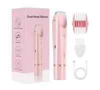 L'Épilateur Bikini Pour Les Femmes,Épilateur Étanche à Double Tête,Rasoir Électrique Femmes 400mAh | Pour La Peau Pubienne Les Jambes La Beauté L'Intimité Le Voyage Les