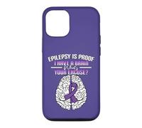 L'épilepsie est la Preuve Que J'Ai Une Sensibilisation à l'épilepsie cérébrale Coque pour iPhone 12/12 Pro