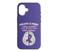 L'épilepsie est la Preuve Que J'Ai Une Sensibilisation à l'épilepsie cérébrale Coque pour iPhone 16