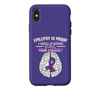 L'épilepsie est la Preuve Que J'Ai Une Sensibilisation à l'épilepsie cérébrale Coque pour iPhone X/XS