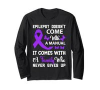 L'épilepsie ne Vient Pas avec Une Sensibilisation Manuelle du Ruban Violet Manche Longue