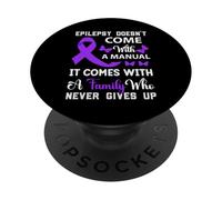 L'épilepsie ne Vient Pas avec Une Sensibilisation Manuelle du Ruban Violet PopSockets PopGrip Adhésif