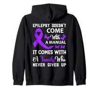 L'épilepsie ne Vient Pas avec Une Sensibilisation Manuelle du Ruban Violet Sweat à Capuche