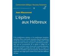 L'epitre aux hebreux Jean Massonnet (Auteur)