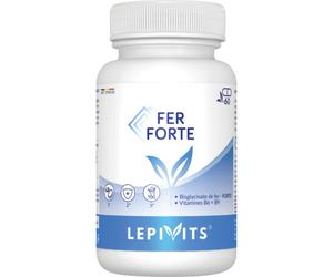 Lepivits Fer Forte Bisglycinate De Fer B6 Et B9 Activées Fatigue Et Globules Rouges 60 Gélules