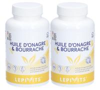Lepivits Huile d’Onagre & Bourrache GLA 10 % et 20 Capsule(S) 2x180 pc(s)