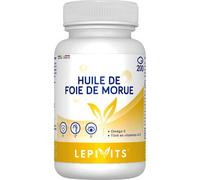 Lepivits Huile De Foie De Morue Vitamines A Et D Immunité Os Et Vision 200 Capsules