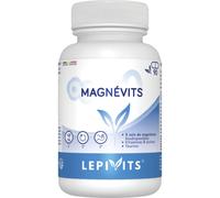 Lepivits Magnévits Magnésium Bisglycinate Citrate/Malate Fatigue Muscles/Système Nerveux 90 Gélules