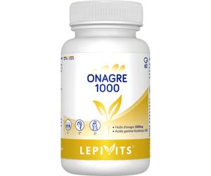 Lepivits Onagre 1000mg Huile D'Onagre Gla Peau Normale Et Vitamine E 60 Capsules