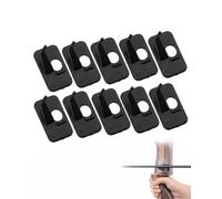 LEPJOS Reposoirs de Flèches Auto-Adhésifs, Lot de 10 en Plastique, Guides Stables & Précis, Fixation Rapide sans Dommages pour Protection Limbes et Tir de Précision