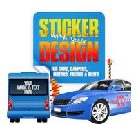 lepni.me Autocollants voiture personnalisés | Panneau drôle personnalisé - photo, nom, numéros | Stickers personnalisés en vinyle pour auto, van ou camping-car