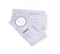 lepni.me Cartes de remerciement Personnalisées pour les bons clients des propriétaires de petites entreprises et de boutiques en ligne avec votre Nom Cartes de vœux à fleurs violettes Brillant Mat