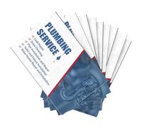 lepni.me Cartes de visite de plombier Personnalisées avec votre Nom, Téléphone, E-mail, vos réseaux sociaux et votre site web Cartes de visite de plombiers Personnalisées blanches bleues Mat brillant