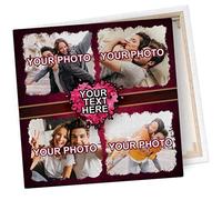 lepni.me Créez Votre Propre Cadeau de Saint-Valentin ou de Mariage pour Elle et Lui Toile Personnalisée avec Carte à Message Personnalisé