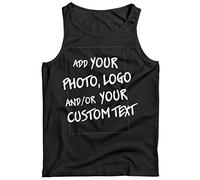 lepni.me Débardeur Homme Personnalisable Cadeaux Ajouter Un Logo d'entreprise Design Personnel ou Une Photo pour Cadeau (3XL Noir Multicolore)