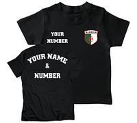 lepni.me Maillot de Football pour Enfants du Algérie avec Votre Nom et Numéro | Insigne de Drapeau Algérien Personnalisé | Coupe du Monde 2022 (9-11 Ans Noir Multicolore)