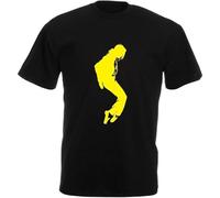 lepni.me Mens T-Shirt I Love MJ The Pop King Music Fan Art Clothes 80s 90s Dancer Clothing Black XXL