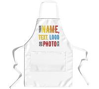 lepni.me Prime Tabliers Personnalisés pour Femmes ou Hommes Nom du Chef, Photo ou Logo Cadeaux de Couple Pour les Amateurs de Barbecue, de Pâtisserie ou de Cuisine