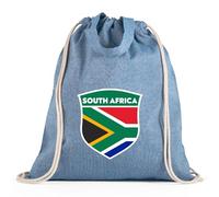lepni.me Sac à cordon de serrage Football Afrique du Sud | Sac fourre-tout Unisexe en toile avec drapeau sud-africain | Championnat du monde de football 2026 (Sac de Cordon Bleu Multicolore)