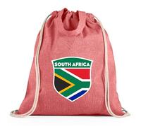 lepni.me Sac à cordon de serrage Football Afrique du Sud | Sac fourre-tout Unisexe en toile avec drapeau sud-africain | Championnat du monde de football 2026 (Sac de Cordon Rouge Multicolore)