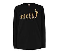 lepni.me T-Shirt Enfant Basket évolution Panier de Rue J'aime ce Jeu Grand Cadeau de Fan (14-15 Ans Noir Or)