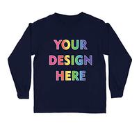 lepni.me T-Shirt Enfant Personnalisez Les Deux Faces Avant et Arrière en Imprimant Un Texte Personnalisé ou en Créant Votre Propre Image (12-13 Ans Bleu Multicolore)