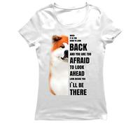 lepni.me T-Shirt Femme Sera Là pour Vous Motivation Akita Inu Chien Cadeau de l'amant (M Blanc Multicolore)