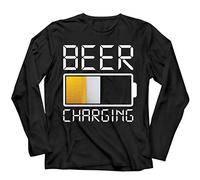 lepni.me T-Shirt Manches Longues Homme Chargement de bière, Citations drôles, Bar Humour pour Les Amoureux de la bière (3XL Noir Multicolore)
