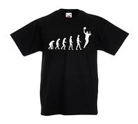 lepni.me T-Shirt pour Enfants Basket évolution Panier de Rue J'aime ce Jeu Grand Cadeau de Fan (14-15 Ans Noir Blanc)