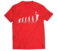 lepni.me T-Shirt pour Hommes Basket évolution Panier de Rue J'aime ce Jeu Grand Cadeau de Fan (XL Rouge Multicolore)