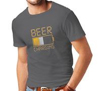 lepni.me T-Shirt pour Hommes Chargement de bière, Citations drôles, Bar Humour pour Les Amoureux de la bière (L Graphite Multicolore)