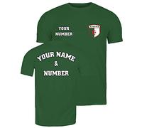 lepni.me T-Shirt pour Hommes de Football du Algérie avec Votre Nom et Numéro | Drapeau Algérien Insigne Personnalisé Coupe du Monde 2022 (XXL Bouteille Vert Multicolore)