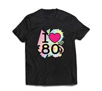 lepni.me T-Shirt pour Hommes J'adore Les années 80, vêtements de Groupe Old School, Rock and Roll (3XL Noir Multicolore)