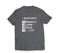 lepni.me T-Shirt pour Hommes Liberty Guns Bible Trump, drôle Je Soutiens Les LGBT, Parodie Les élections américaines (L Graphite Multicolore)