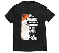 lepni.me T-Shirt pour Hommes Sera Là pour Vous Motivation Akita Inu Chien Cadeau de l'amant (3XL Noir Multicolore)