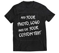 lepni.me Tee Shirt Homme Personnalisable Cadeaux Ajouter Un Logo d'entreprise Design Personnel ou Une Photo pour Cadeau (M Noir Multicolore)