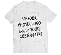 lepni.me Tee Shirt Homme Personnalisable Cadeaux Ajouter Un Logo d'entreprise Design Personnel ou Une Photo pour Cadeau (3XL Blanc Multicolore)