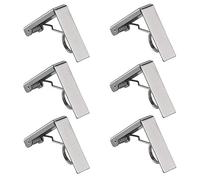 LepoHome Lot de 6 Pinces décoratives en Acier Inoxydable pour Nappe de Pique-Nique pour Mariage, Tables de Pique-Nique, Patio, fête, Barbecue.