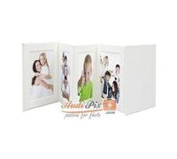 Deknudt – Album / boîte photo, cuir ou similicuir, blanc, 10 x 15 cm