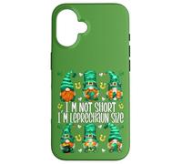 Leprechaun St. Patricks Day GNOME for Women I`m Not Short Coque pour iPhone 16