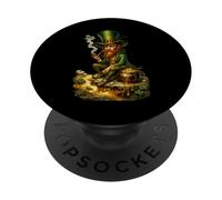 Leprechaun surréaliste | St. Patrick's Fantasy Irish Goth PopSockets PopGrip Adhésif