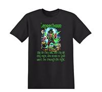 Leprechaun Who Steals Me Gold Won't Live Through The Night Scary Movie Men's Cotton T-Shirt