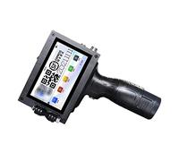 LEPREM Imprimante à Jet d'encre Portable Système Smart Handheld Inkjet Imprimante Date de Codage Digital Two-Dimensionnel Assembly Line Petit pour Code Date Logo Étiquette(Size:AZ-25)
