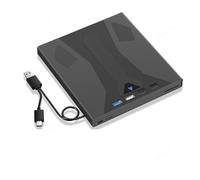 Leprera Graveur BLU-Ray externe, compatible avec disques de 100 Go, USB 3.0 et lecteur DVD/CD/BD de type C, lecteur optique BLU-Ray 3D pour ordinateur portable.