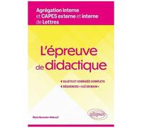 L'épreuve De Didactique - Agrégation Et Capes Internes De Lettres
